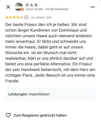 5 sterne Bewertung  oab
